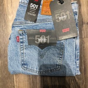 Levi’s 501 skinny jeans, Tango light